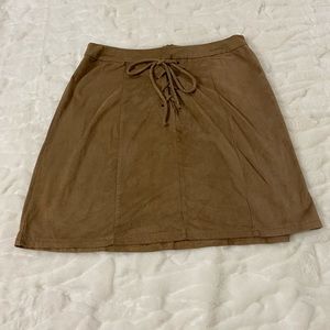 Suede feel skirt by Maurice